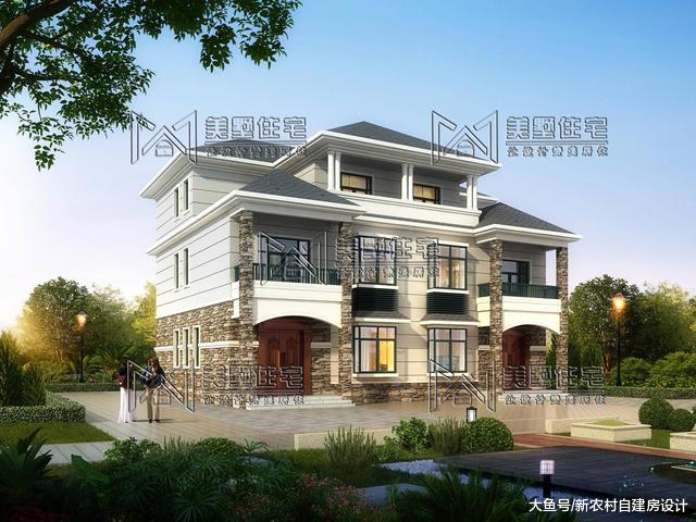 家有兄弟，独栋不如建双拼，每家三十来万就能建，大气美观有面子