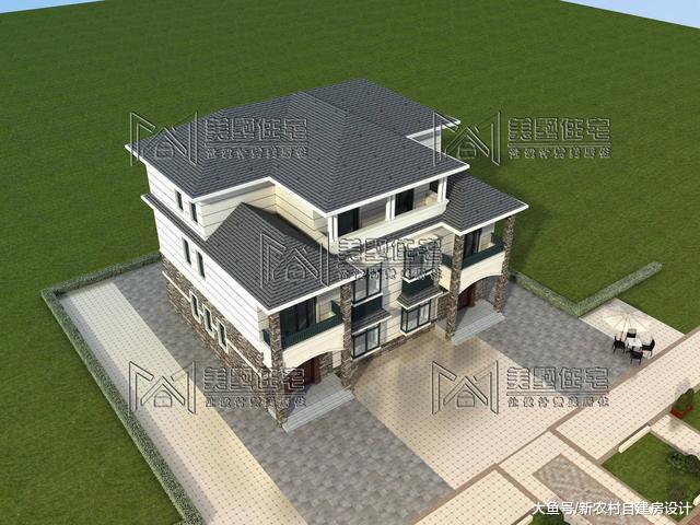 家有兄弟，独栋不如建双拼，每家三十来万就能建，大气美观有面子