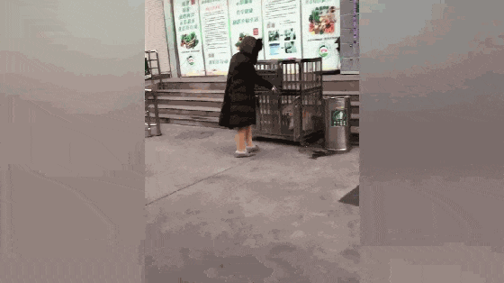 主人逛超市把狗关铁笼, 狗子蹦跳嚎叫, 狗: 这次可别把我再忘了…
