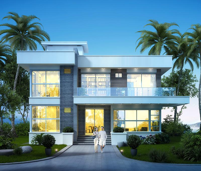 二層現代風格別墅，簡約時尚，在村里給父母建一棟，養老可好?