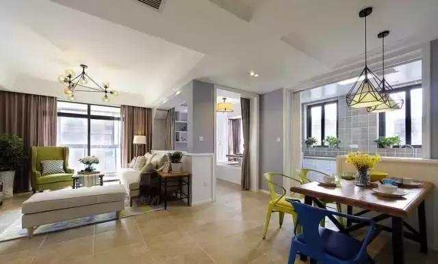 优雅时尚的130平美式四居室，装修花费不到15万，客厅美到爆！