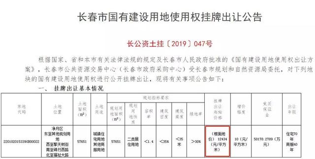 楼面地价12434元/㎡打包出让！“王者”来自何方？