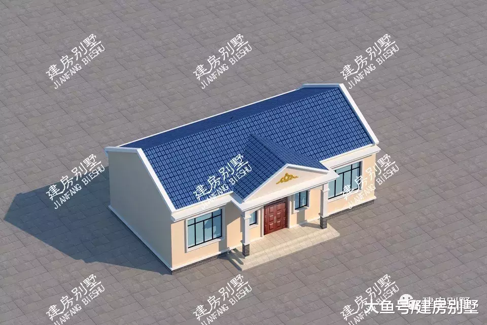 简单实用的一层农村自建房，不仅外观漂亮，造价更低