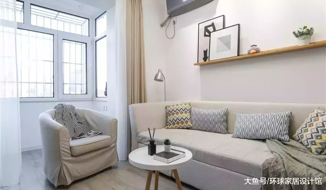60㎡北欧风公寓, 吧台隔断过道, 餐厅厨房一体化真宽敞!