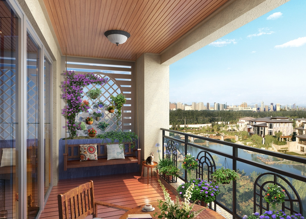 明天开始，决定把阳台花盆全撤掉，改成这样放置，高级美观不占地