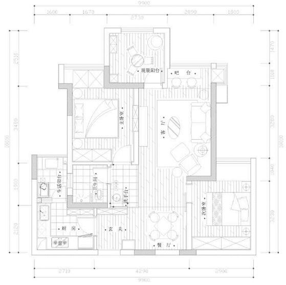 晒晒70㎡紧凑小三房，全包20万搞定装修，家具软装全凭网购！
