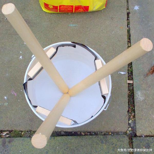 装修剩下的水泥粉别扔，只要6步，就能DIY水泥凳！比买来的精致多了