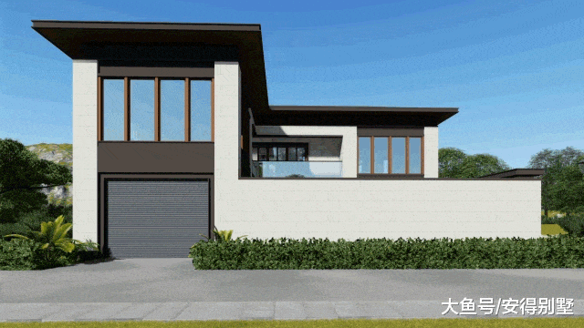 花55万建一栋现代中式的2层合院别墅, 建筑外观大气, 居住起来还舒适