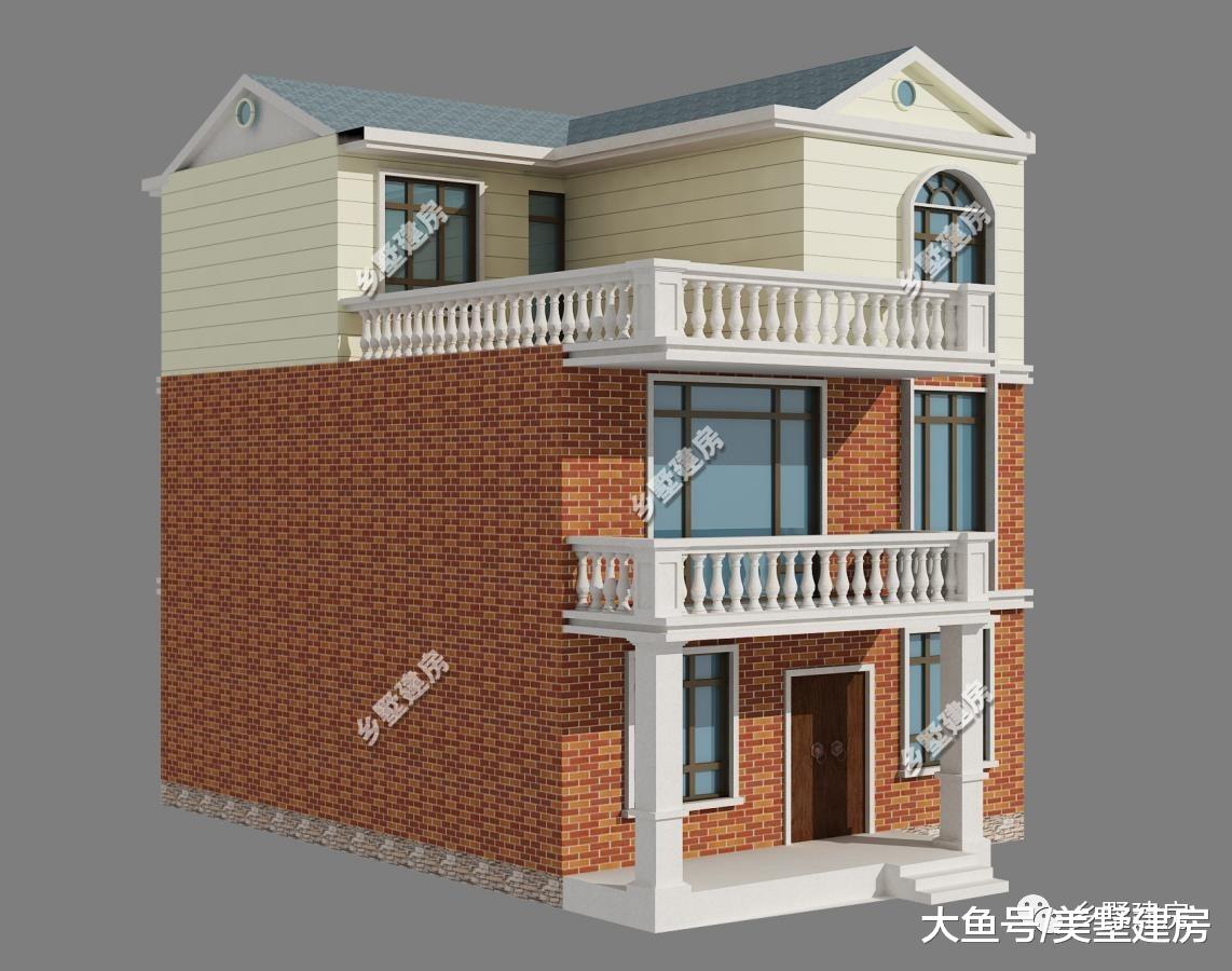 9米小开间建起三层大别墅，现代风格，引领自建房新潮流！