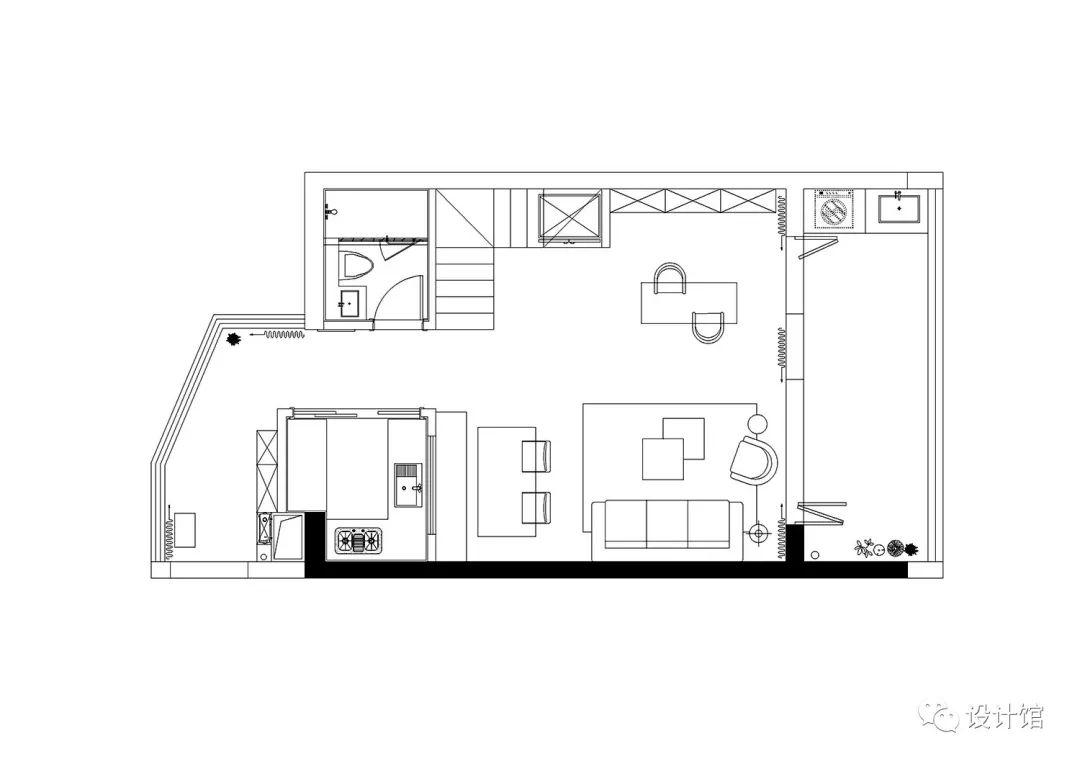 126㎡现代美式，蓝灰色的轻奢