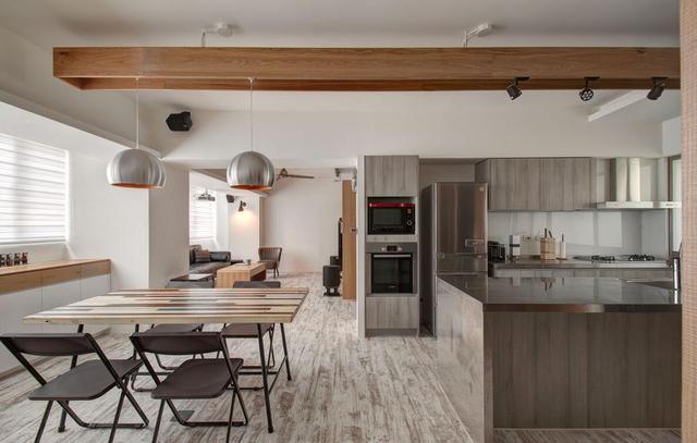 三房改两房的简单朴素北欧风 成就一家四口舒适居住环境