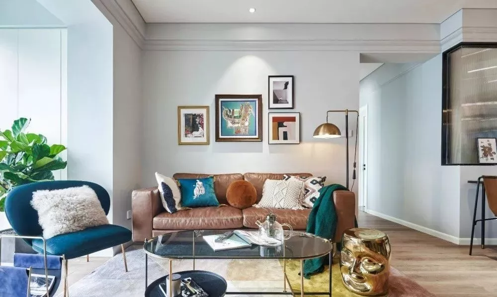 116平的北欧风三居室，复古质感的家具很有格调感