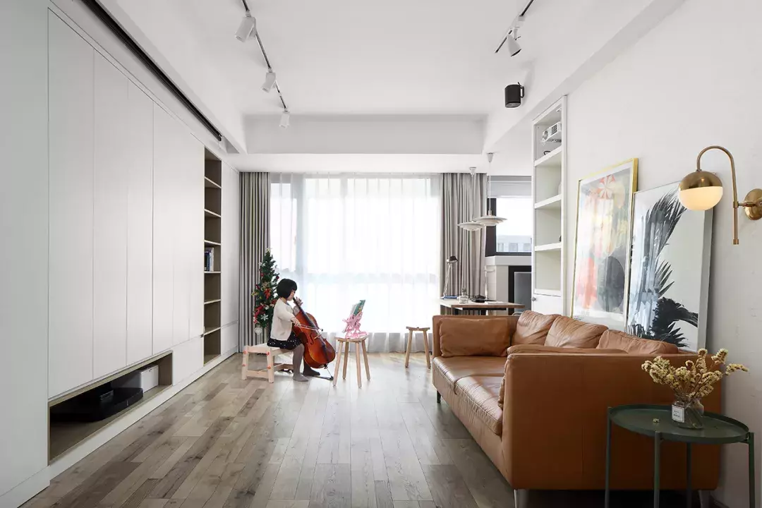 116平的北歐風三居室，房子不是很大，但收納很充足