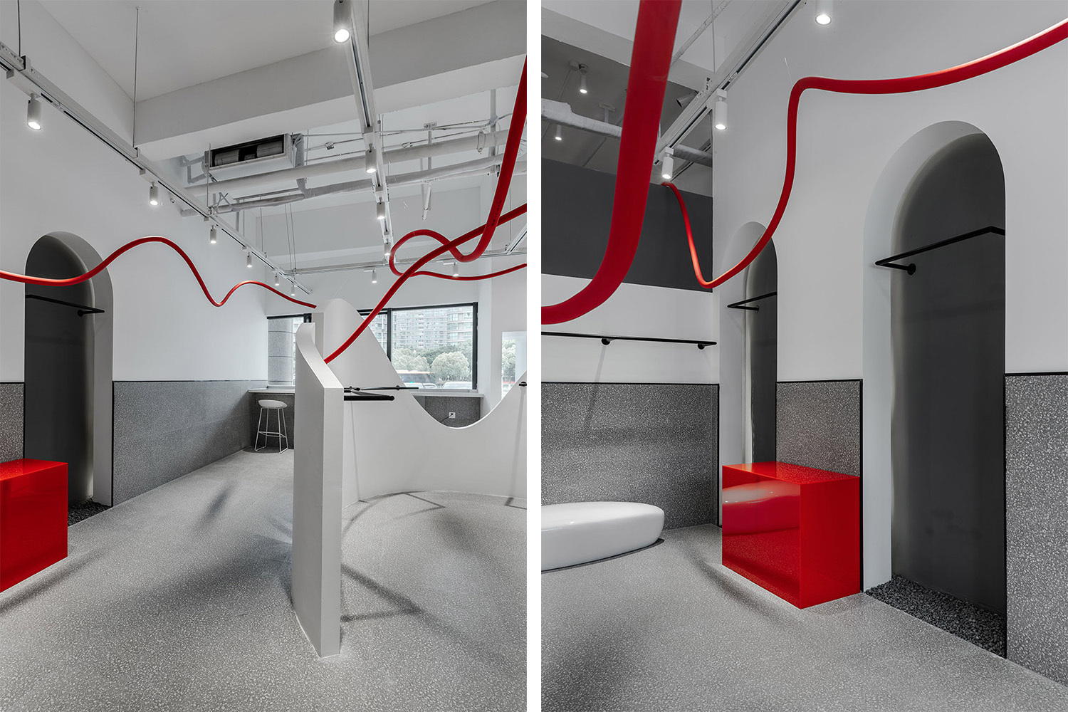 苏州简约服装店设计，灰色雅致感打造独一无二的低调空间！