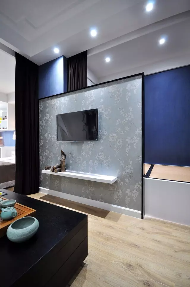 49平的新中式风小户型公寓，素雅而又有禅意