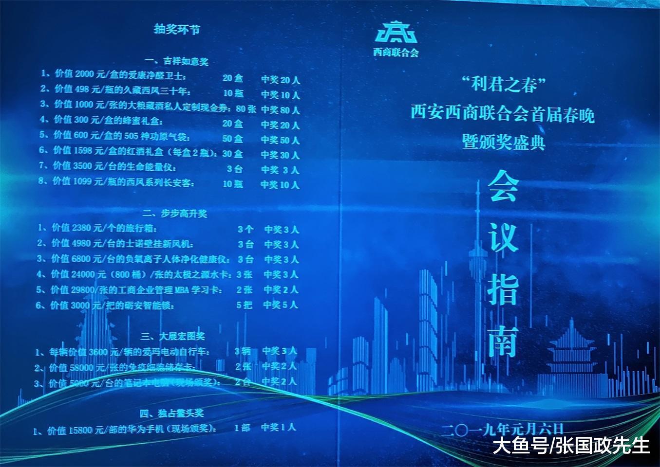 西安西商联合会2019首届春晚暨颁奖盛典在西安国际会议中心举行