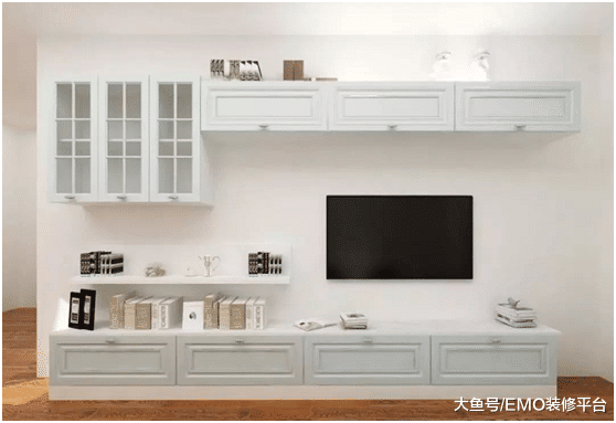 电视柜这样设计, 还做背景墙干什么