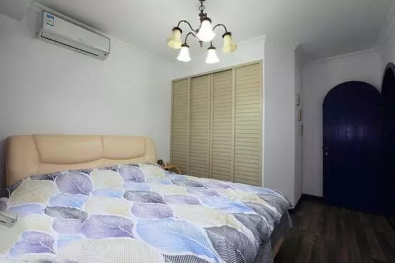 65平小户型地中海装修，榻榻米书房加卡座餐厅！