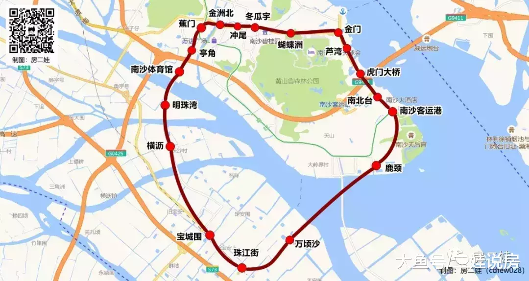 南沙地鐵15號線意外曝光！（附全站點高清圖）