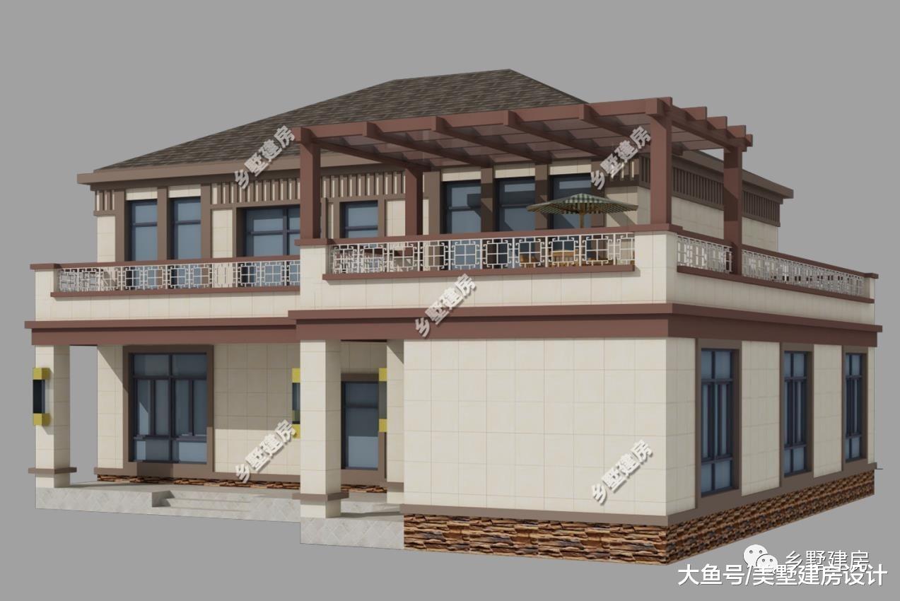 14X17米农村二层别墅，专属小户型的精致与舒适！