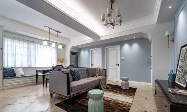 73㎡雅致简美风格两居，餐厅卡座+飘窗+收纳柜设计，超美越实用！