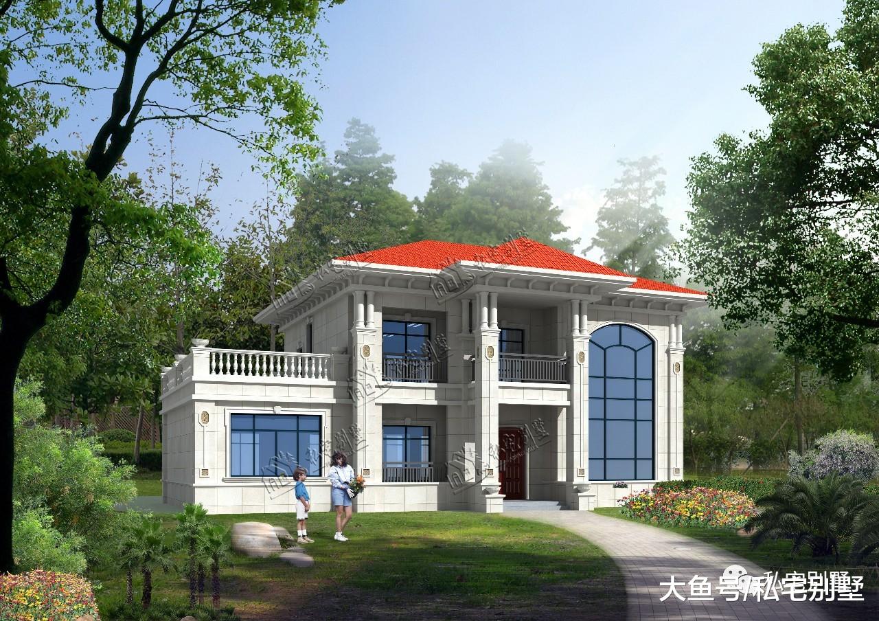 新款欧式两层别墅，农村自建房看过都觉得合适的户型