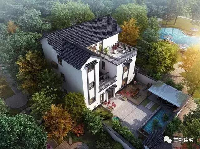 你喜欢的中国风别墅，这里有15款效果图，不建房也要收藏