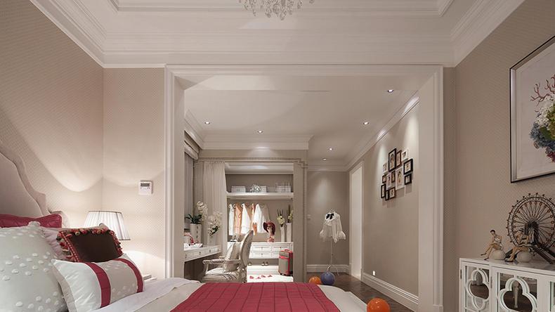 主卧衣帽间一体式设计, 真显大气