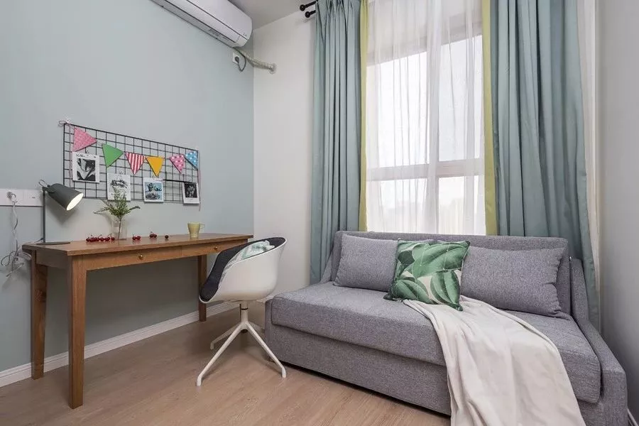 100平的小清新北欧风三居室，整体搭配看起来好舒服