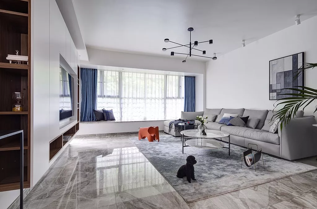 158平的房子只做三间卧室，用大理石来提升档次感
