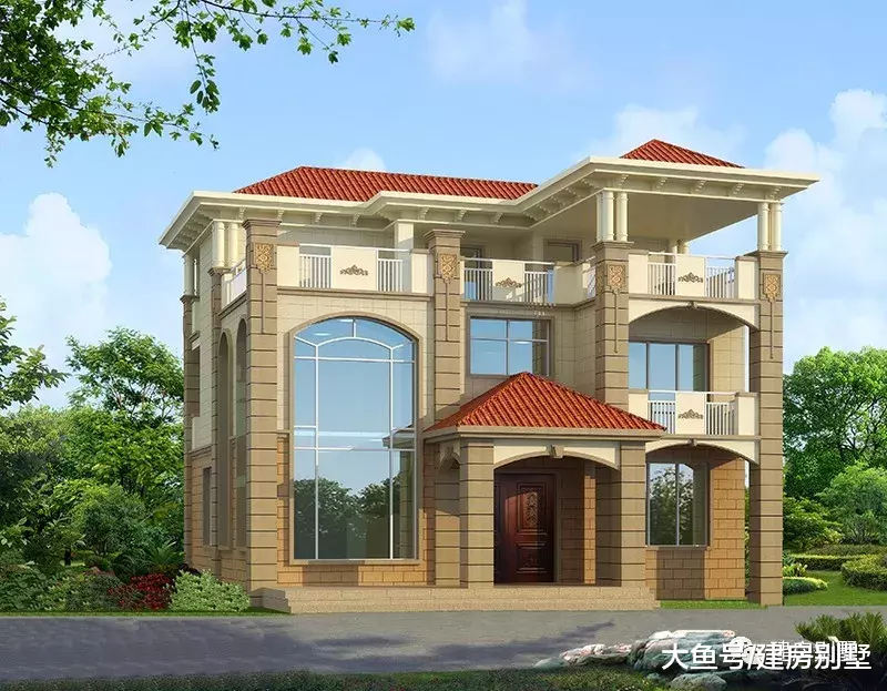 相似风格的两栋农村自建房，都配复式客厅，主体30万左右