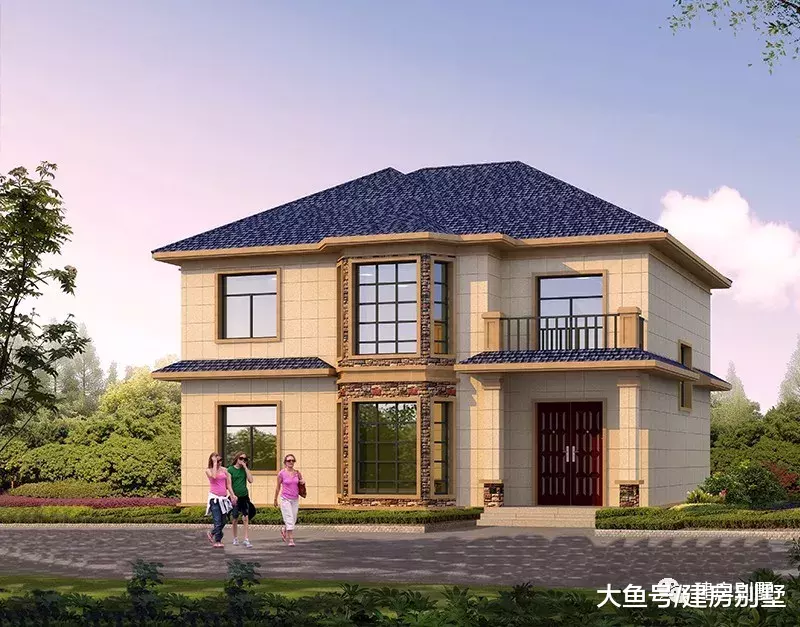 25万建一栋漂亮的两层别墅，在老家这两款户型建的多