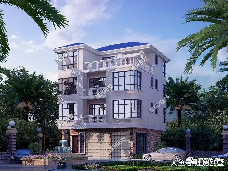 3栋带商铺设计的农村自建房，可以带来财运的住宅人人爱