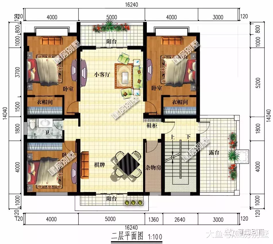 3栋带商铺设计的农村自建房，可以带来财运的住宅人人爱