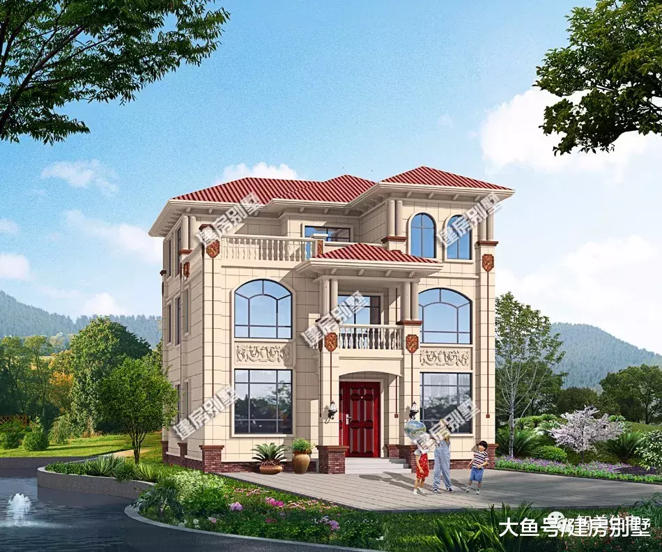 宽11米左右的农村自建房户型，返乡盖别墅是光耀门楣的事