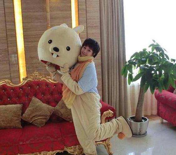 参观海陆住的豪宅，客厅布置跟宫殿一样，墙体都是大理石做的