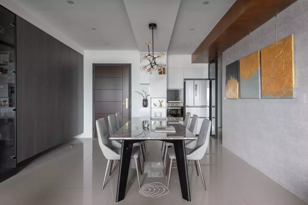 264㎡现代舒适家居, 多元素的设计融合