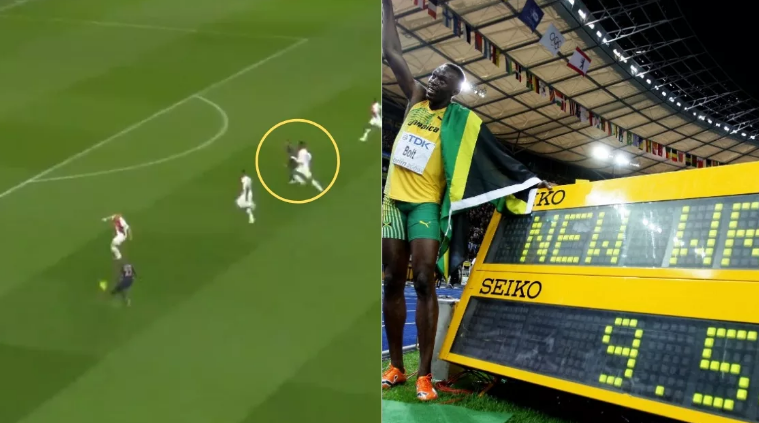 大巴黎球星姆巴佩以惊人的速度打破了博尔特的100米世界纪录