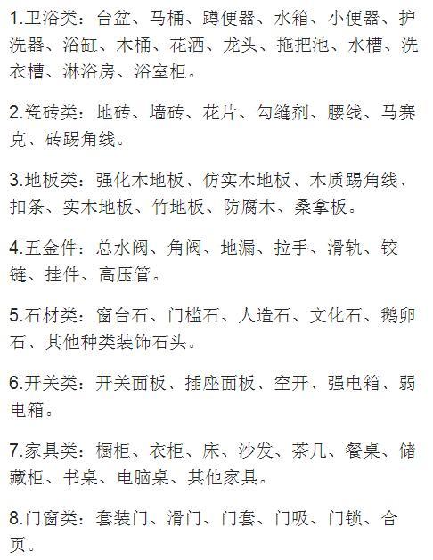 478位業主總結：新房裝修詳細裝修主材清單+好用品牌，照裝不出錯