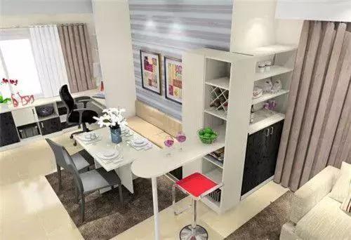 客廳和餐廳隔斷這樣設計，新房變得美美噠！