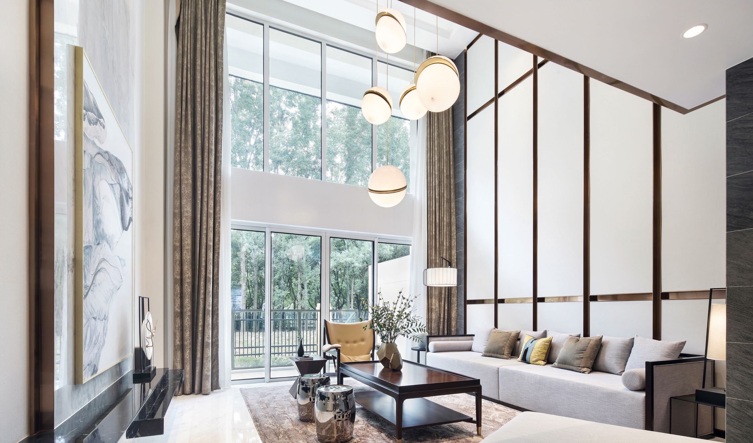 无锡226平米别墅样板房实景图——越简单越奢华