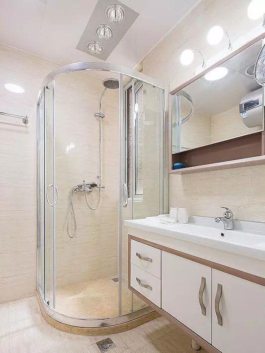 卫生间干湿分离这样装，非常漂亮，洗澡也方便！