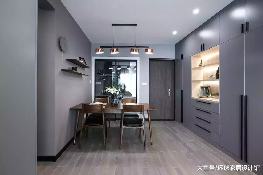 这才叫时尚！87㎡现代三居，吹爆客厅电视背景墙！
