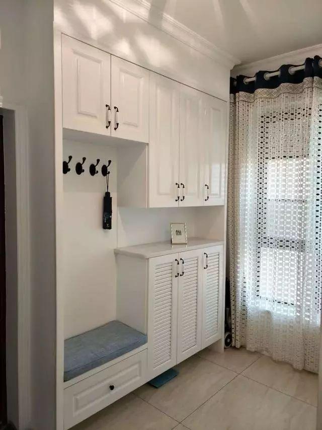 125平新房装修，一进门就被迷住了，玄关做了两面柜真贴心！