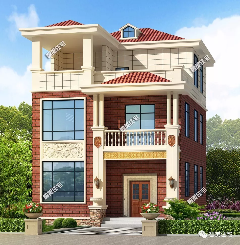 2栋面宽8米多的别墅，老家房子这样建，城里网友都羡慕