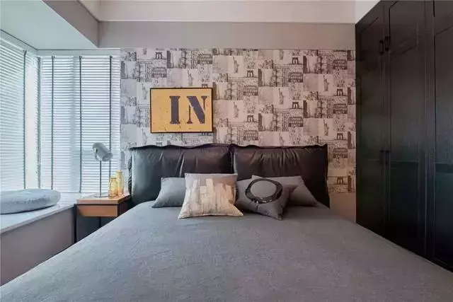 105平的轻工业风三居室, 在简洁硬装中加入格调软装