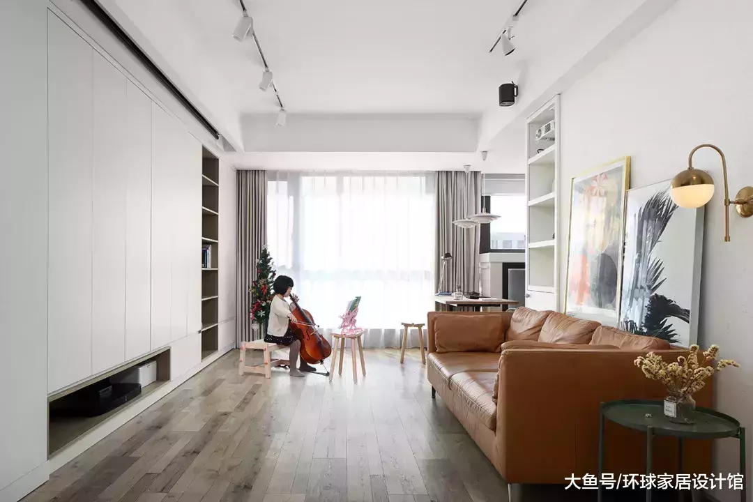 95㎡北歐三居室，收納設計這樣做，簡直是要逆天啊！