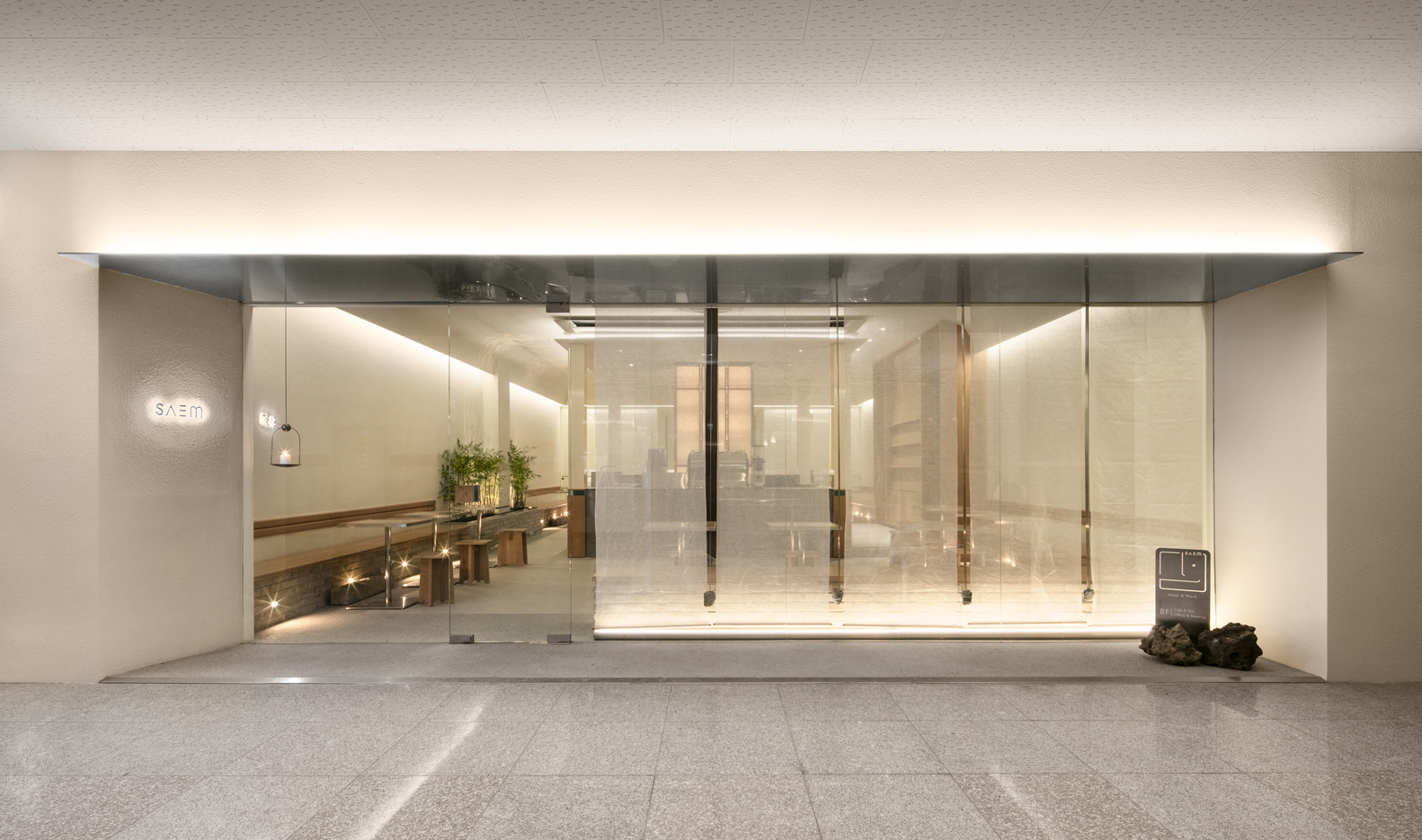 韩国花园咖啡厅设计，简洁自然的空间给人极度宁静舒适的体验！