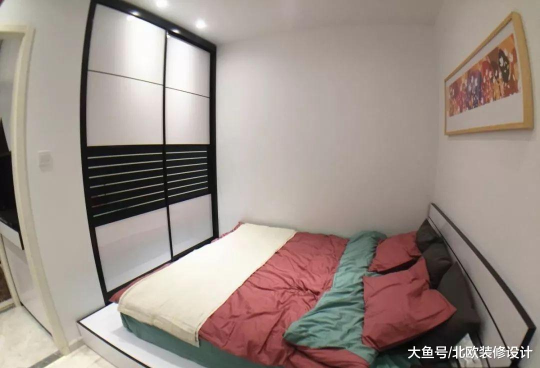 55平新房一室變兩室，更特別的是衛生間的淋浴房，實在讓人眼前一亮！