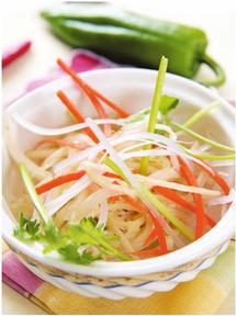 炒白菜三丝的制作方法